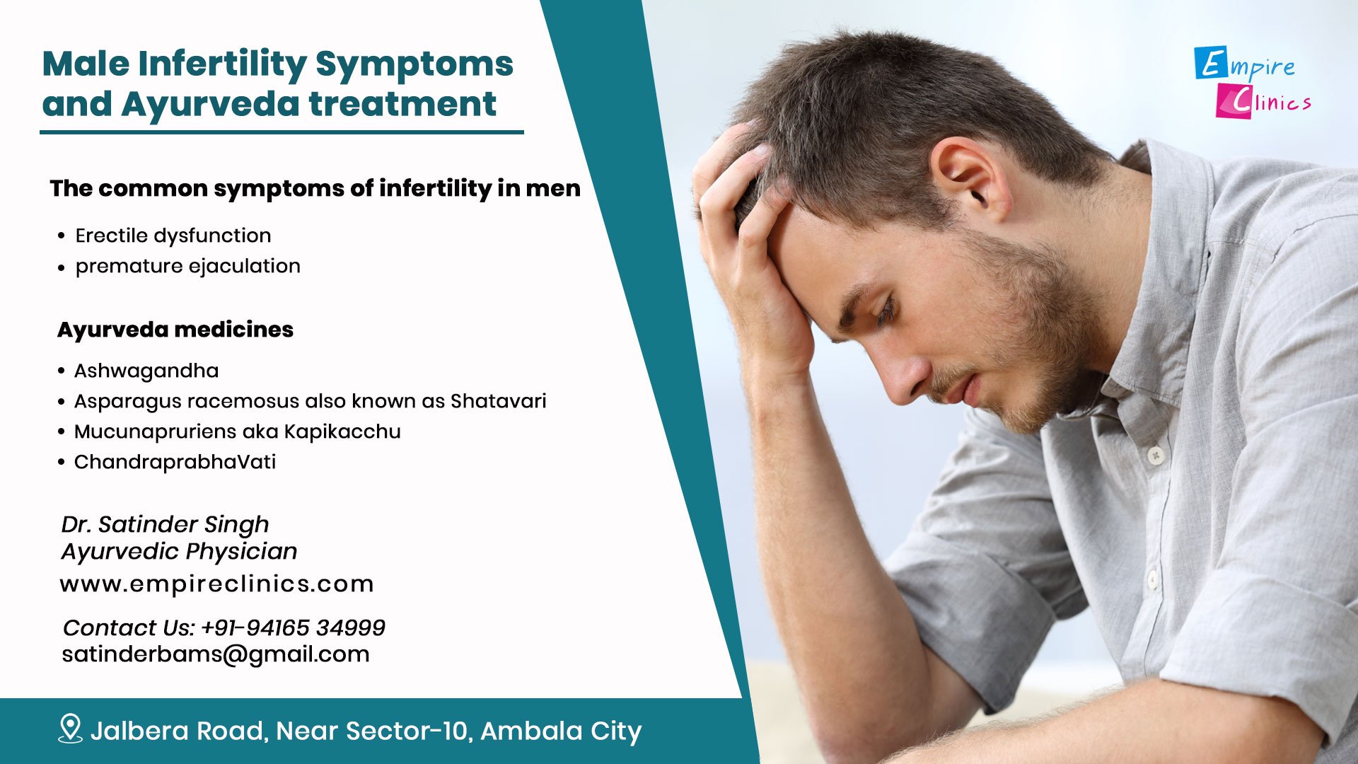 Male Infertility Symptoms and Ayurveda treatment