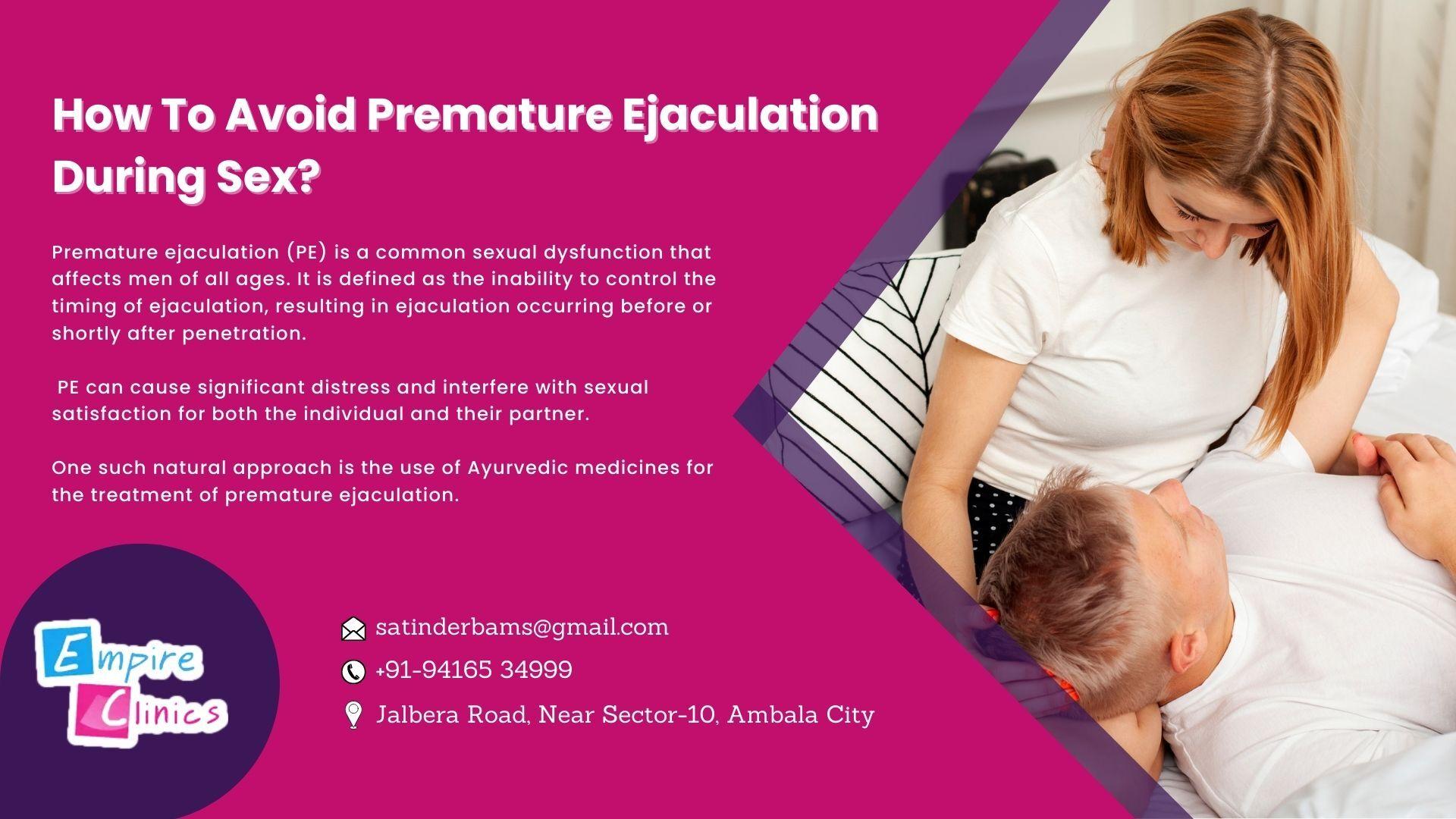 Premature Ejaculation During Sex