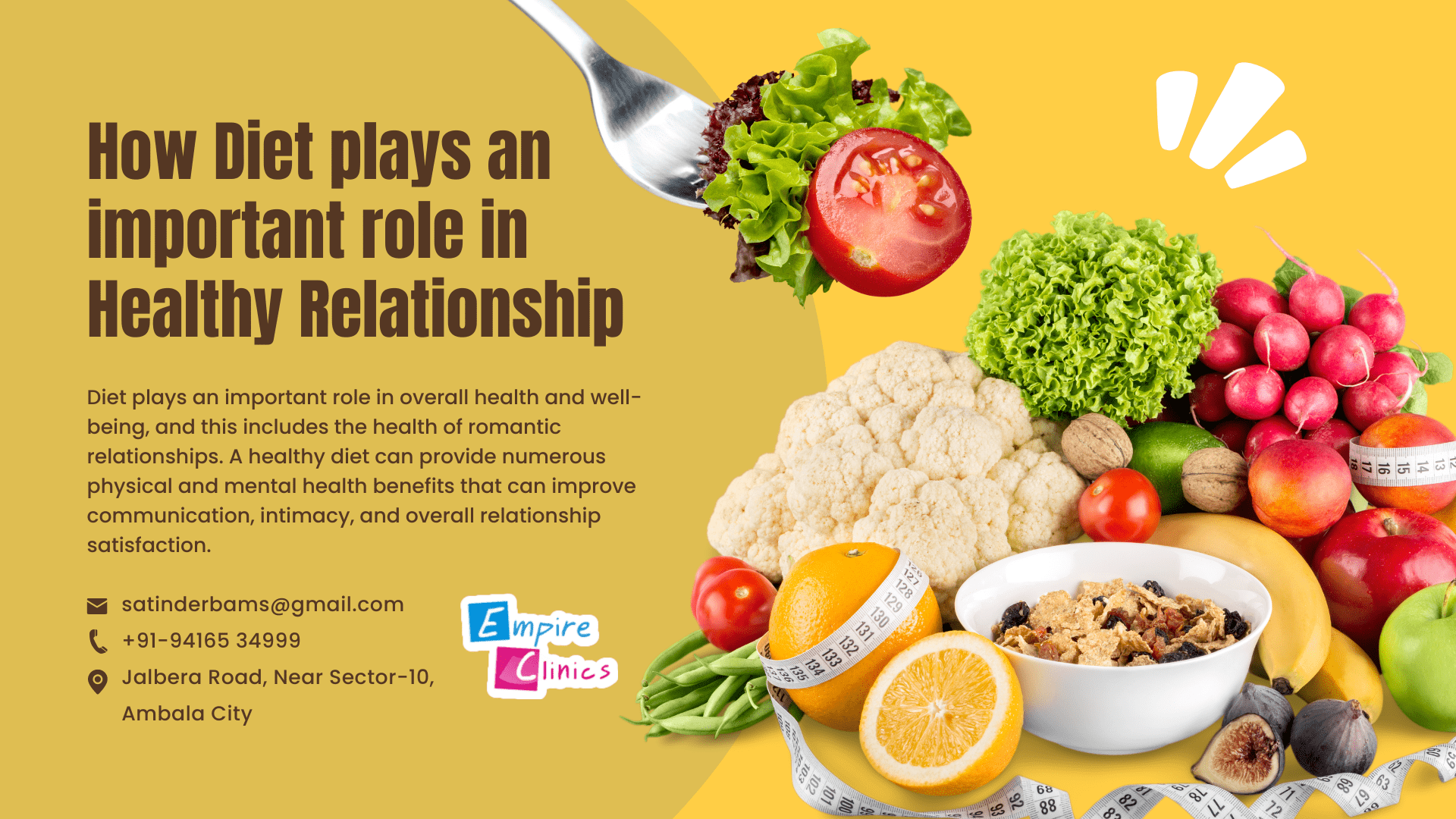How Diet Plays An Important Role In Healthy Relationship Empire Clinics