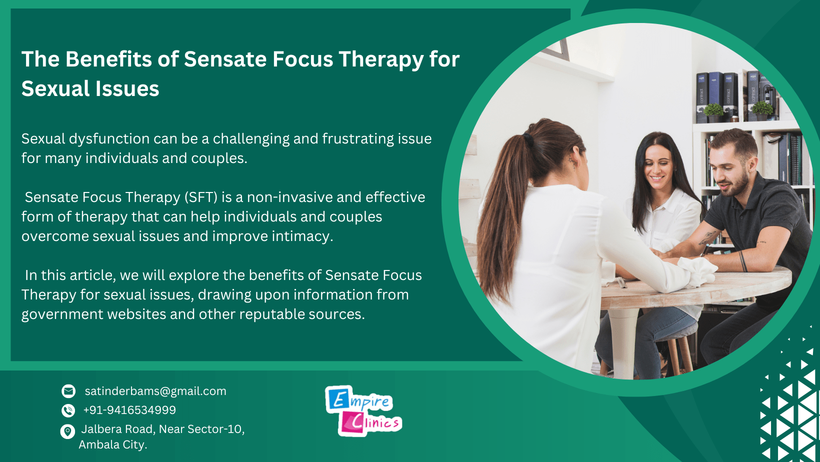 The Benefits of Sensate Focus Therapy for Sexual Issues